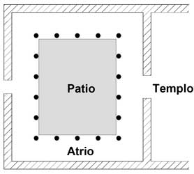 Atrio de las primitivas iglesias